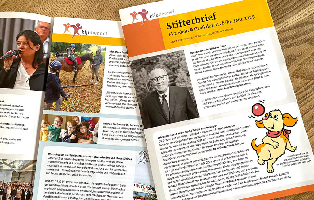 Stifterbrief der KiJu Hennef für das Jahr 2025